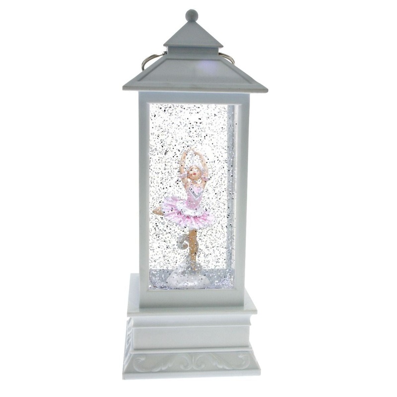 White Lantern With Ballerina – Pink