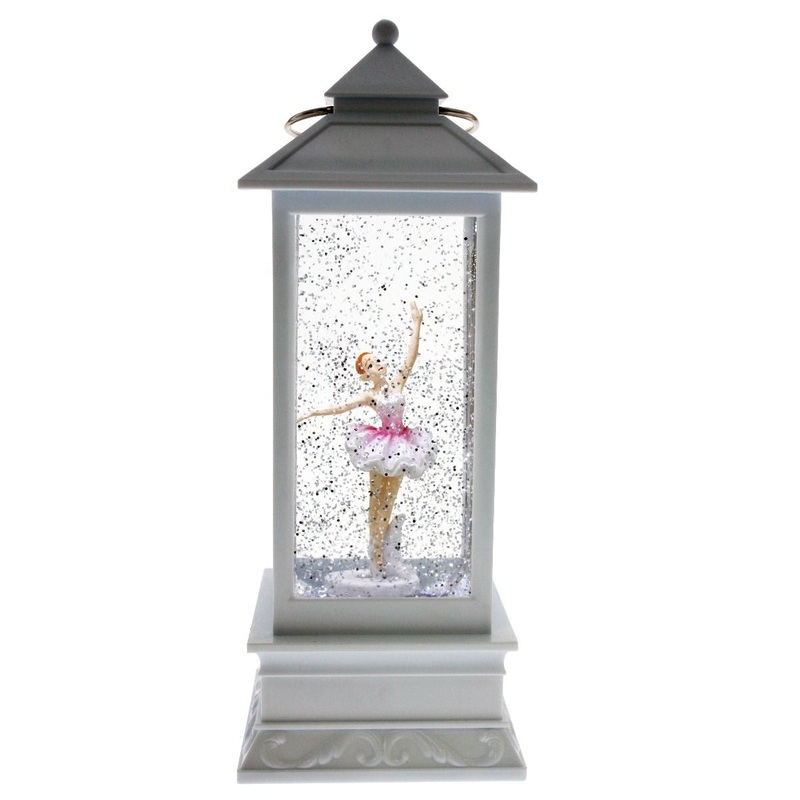 White Lantern With Ballerina – white