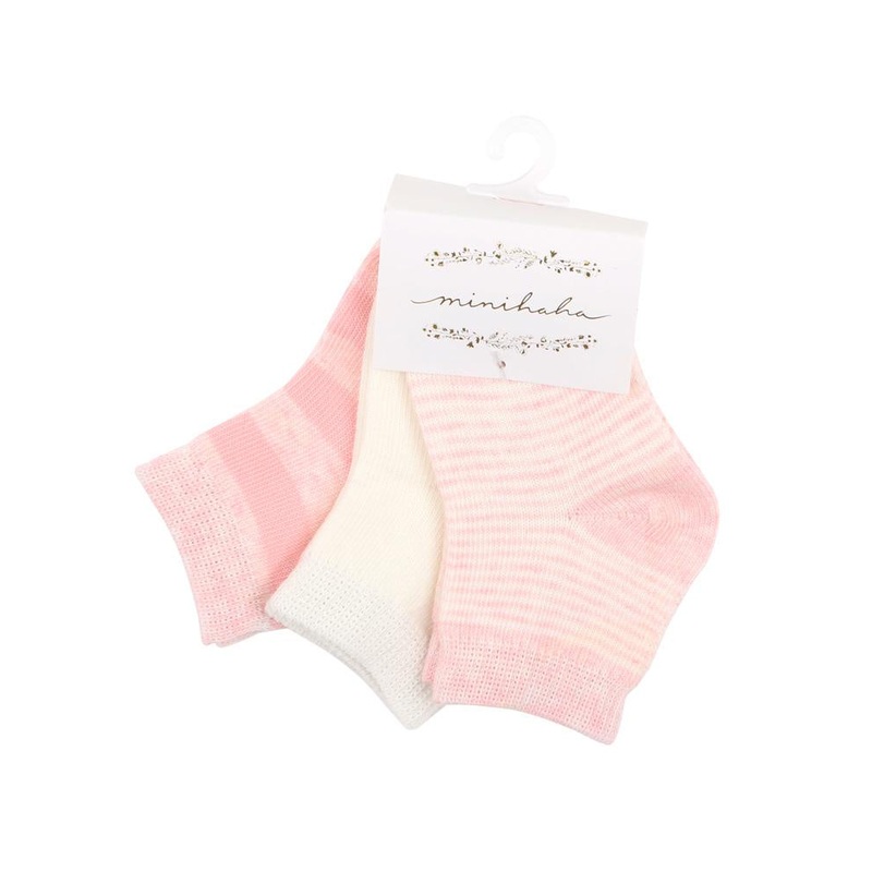 3pk socks- pink multi