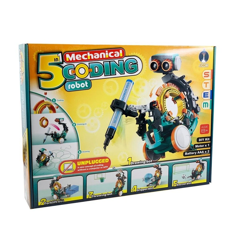 5 IN 1 MECHANICAL CODING ROBOT