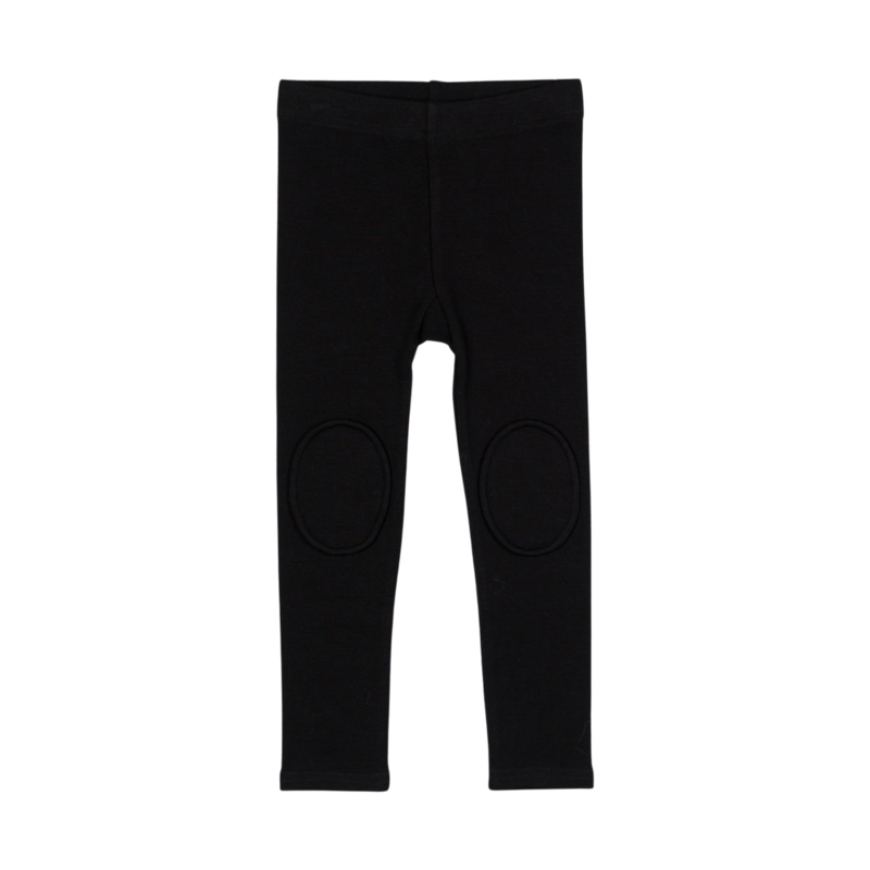 BLACK KNEE PATCH TIGHTS