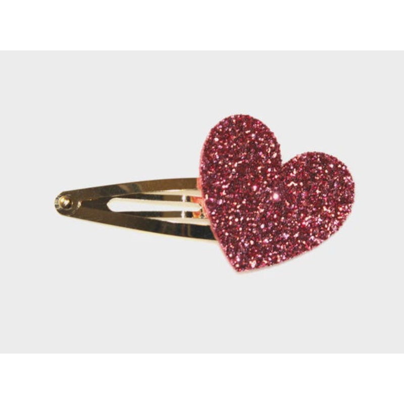 GLITTER HEART BIG SNAP