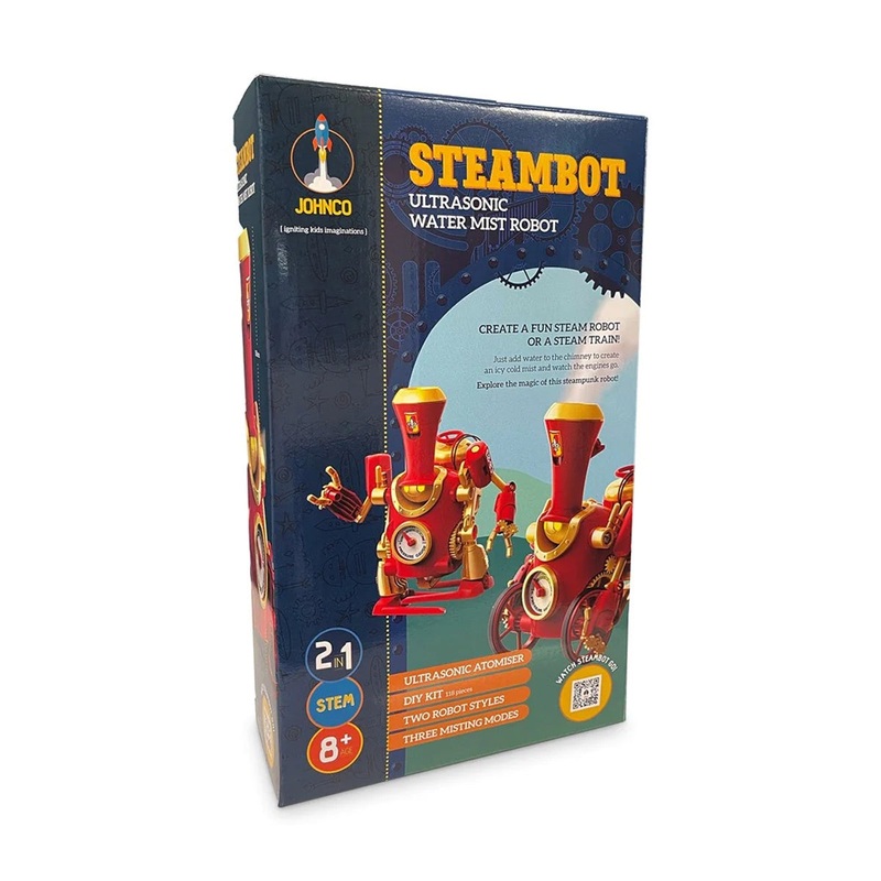 Johnco – SteamBot – 2-in-1 Ultrasonic Water Mist Robot