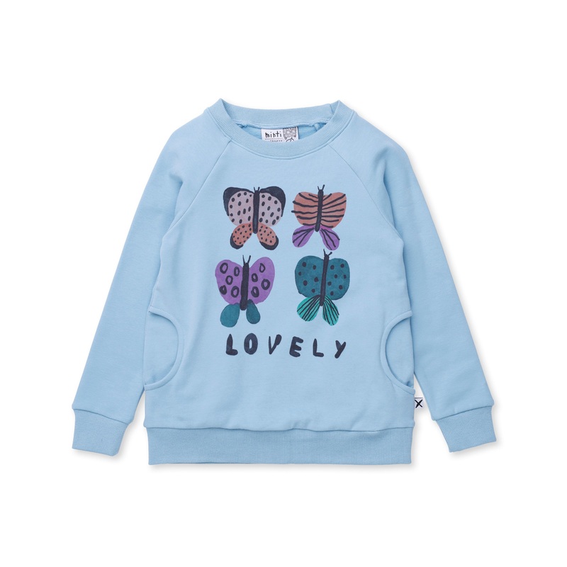 Lovely Butterflies Furry Crew – Aqua