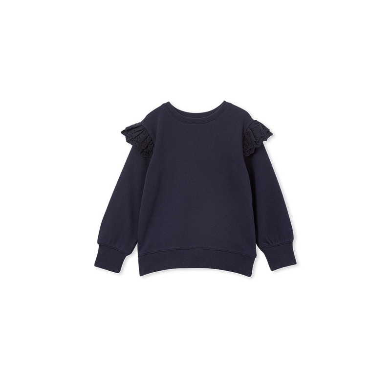 Navy Detail Sweat