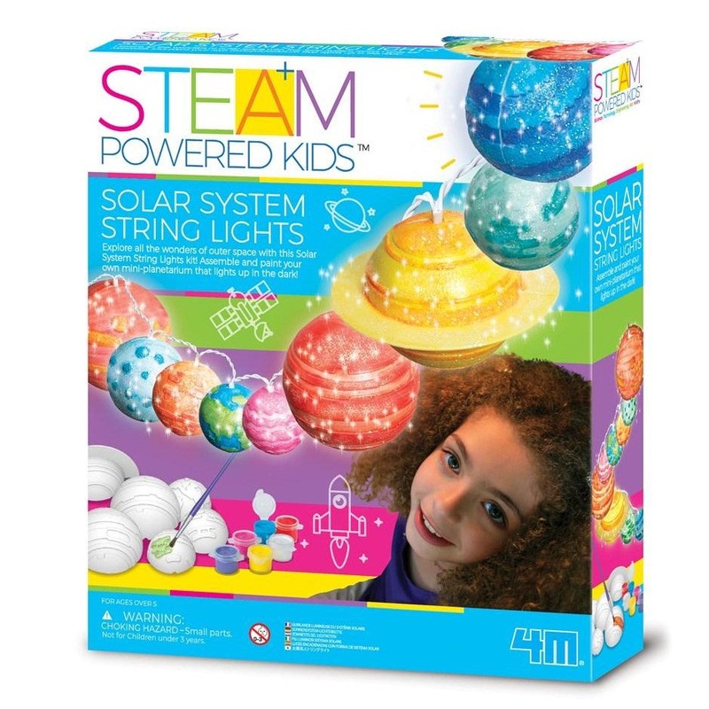STEAM POWERED GIRLS – SOLAR SYSTEM TOYS STRING LIGHTS