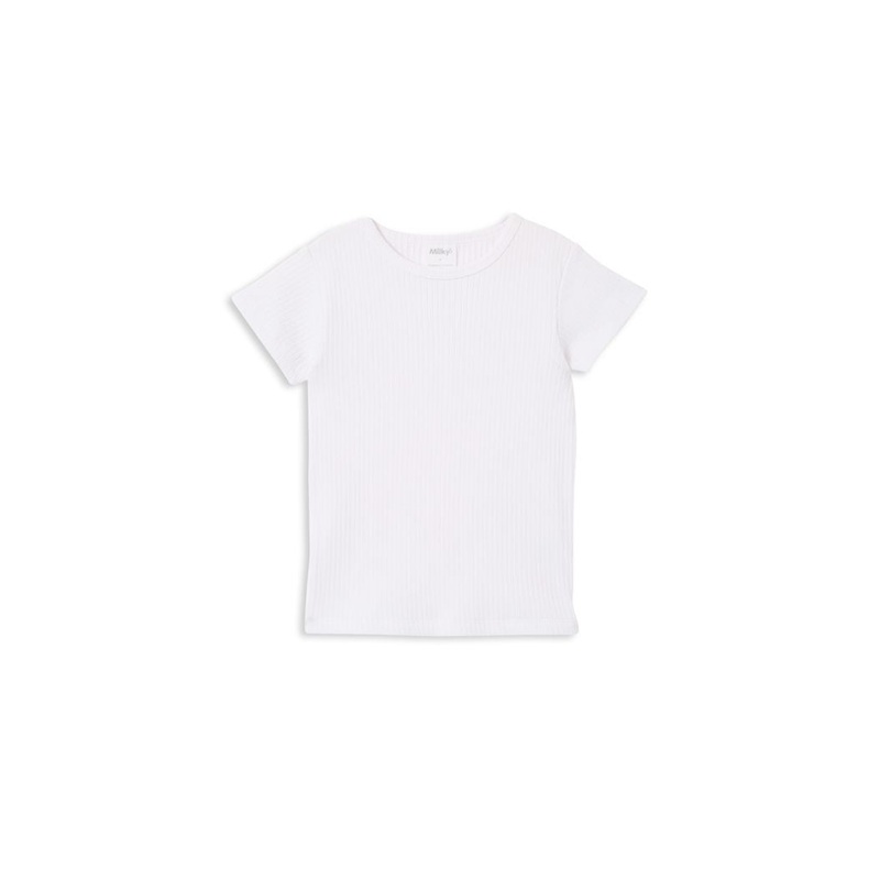White  Rib Summer Tee