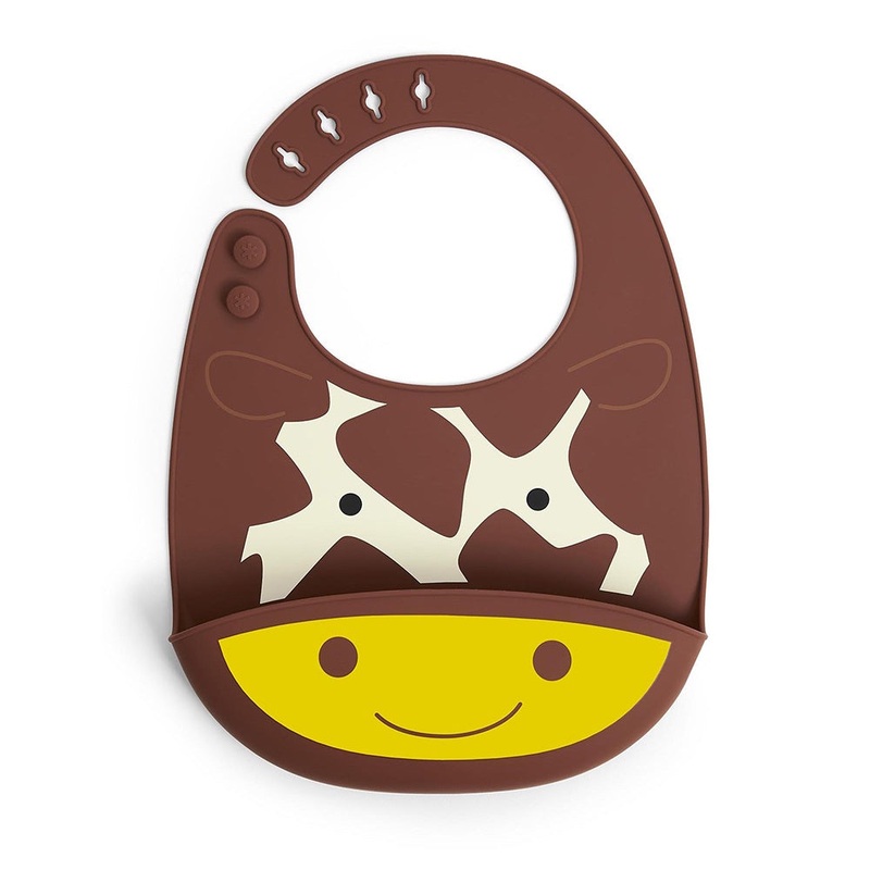 Zoo Fold and Go Silicone Bib – Giraffe