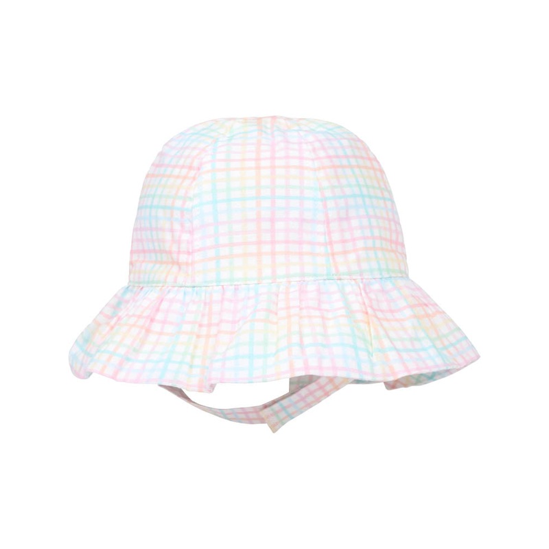CANDY BLOSSOM CHECK SUNHAT