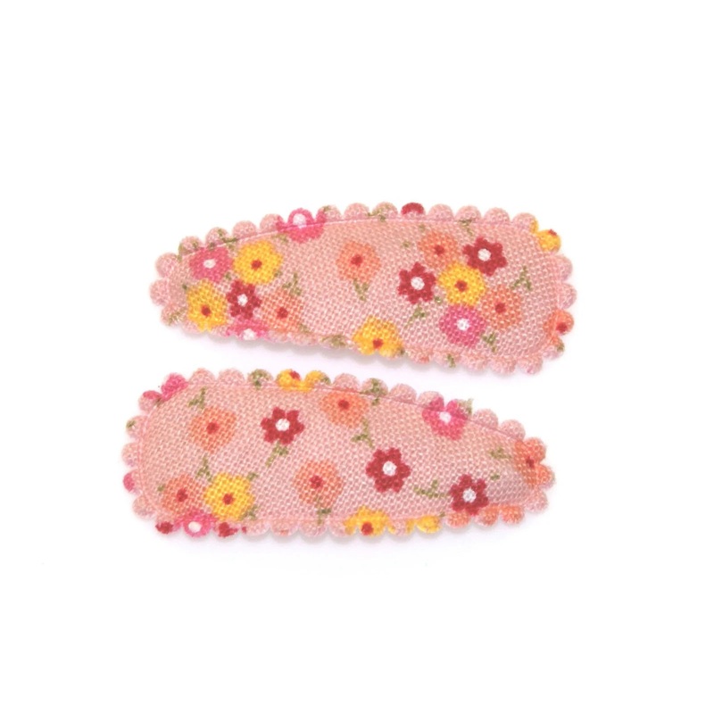 Multi Flower Small Snaps-Pink