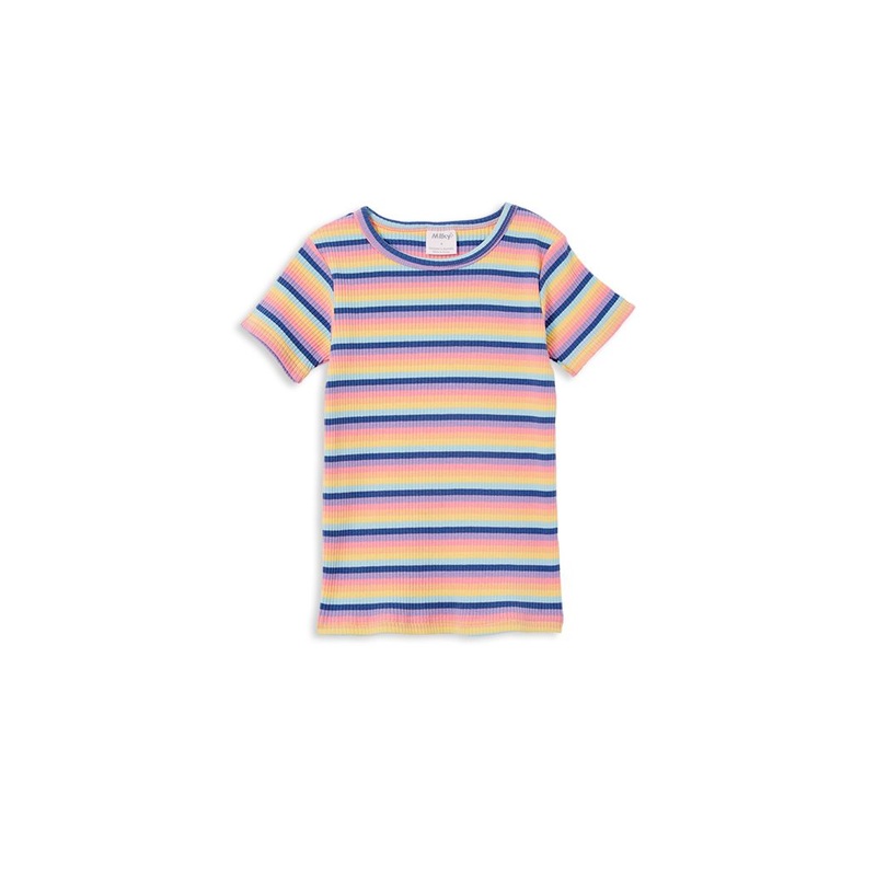 Multi Stripe Rib Tee