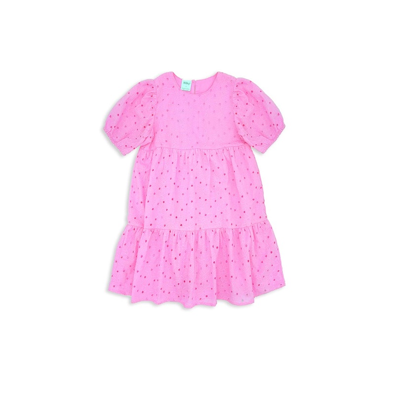 Pink Broderie Dress