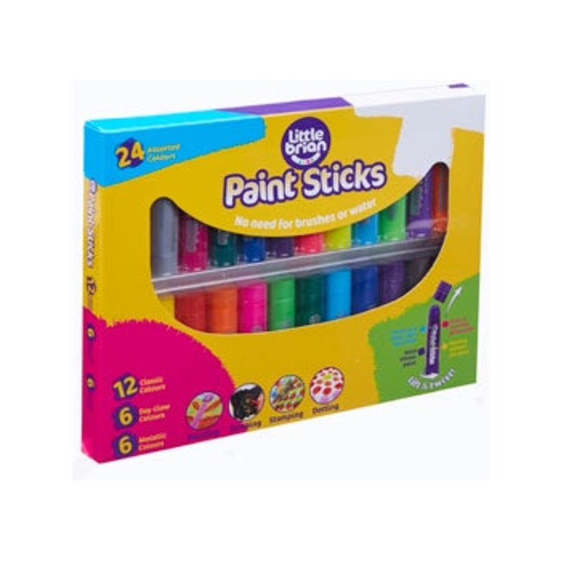 Little Brian Paint Sticks – Assorted 24 pk