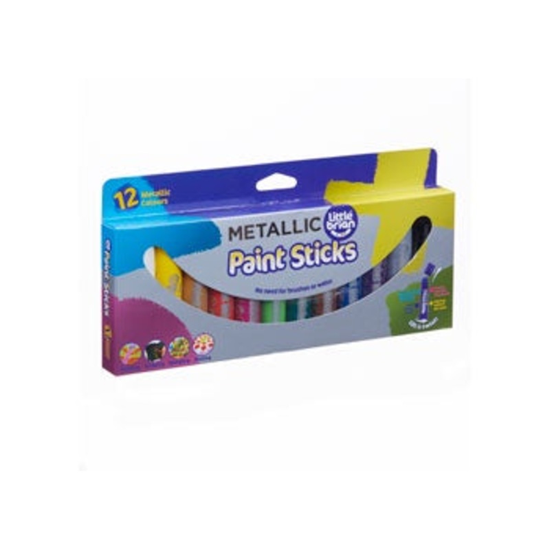 Little Brian Paint Sticks – Metallic 12 pk