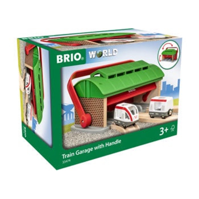 BRIO Destination – Train Garage w Handle 3 pcs