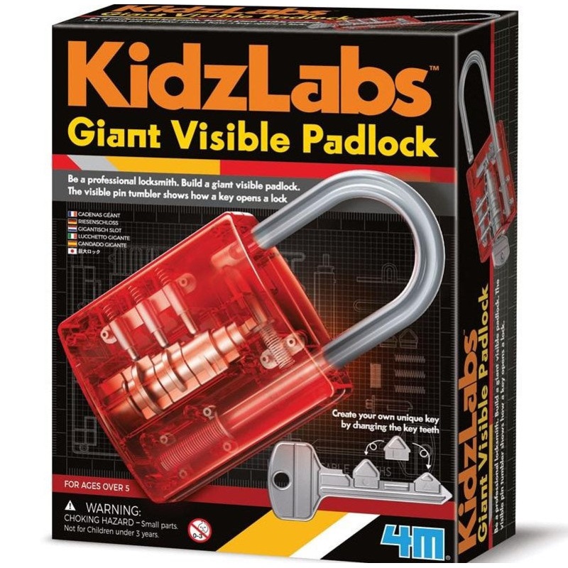 KIDZLABS – GIANT VISIBLE PADLOCK