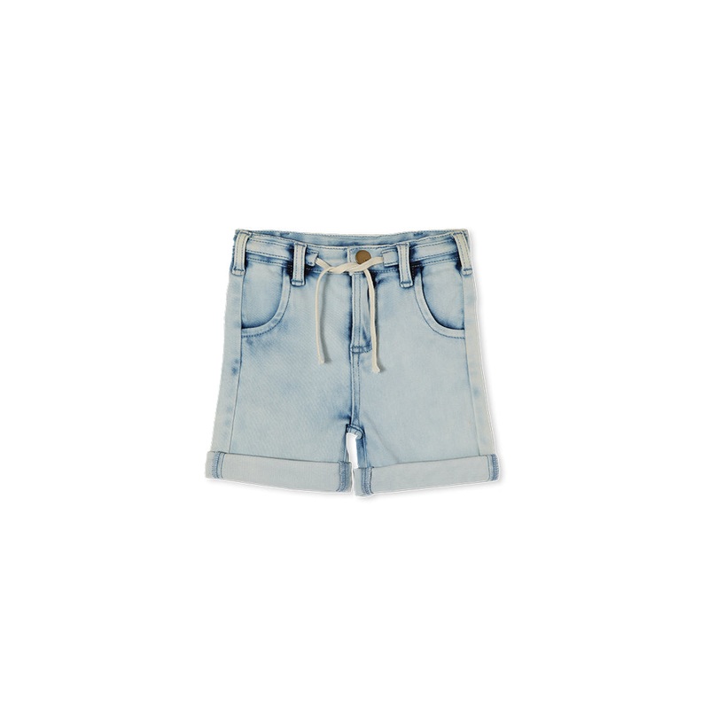 LIGHTWEIGHT DENIM SHORT – LIGHT WASH DENIM