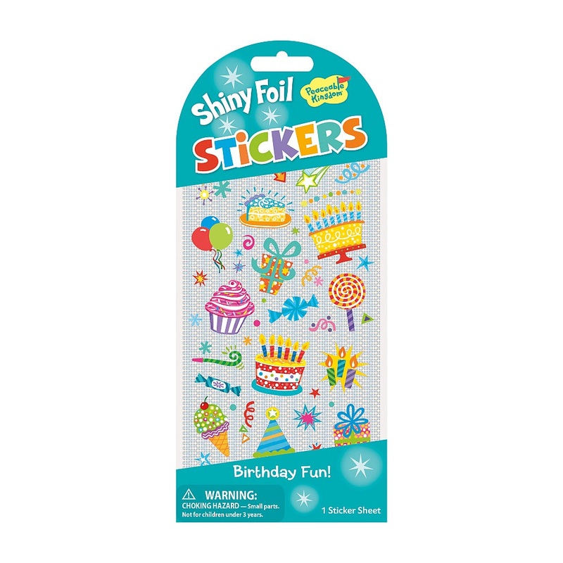 Mini Stickers Foil  Birthday Fun