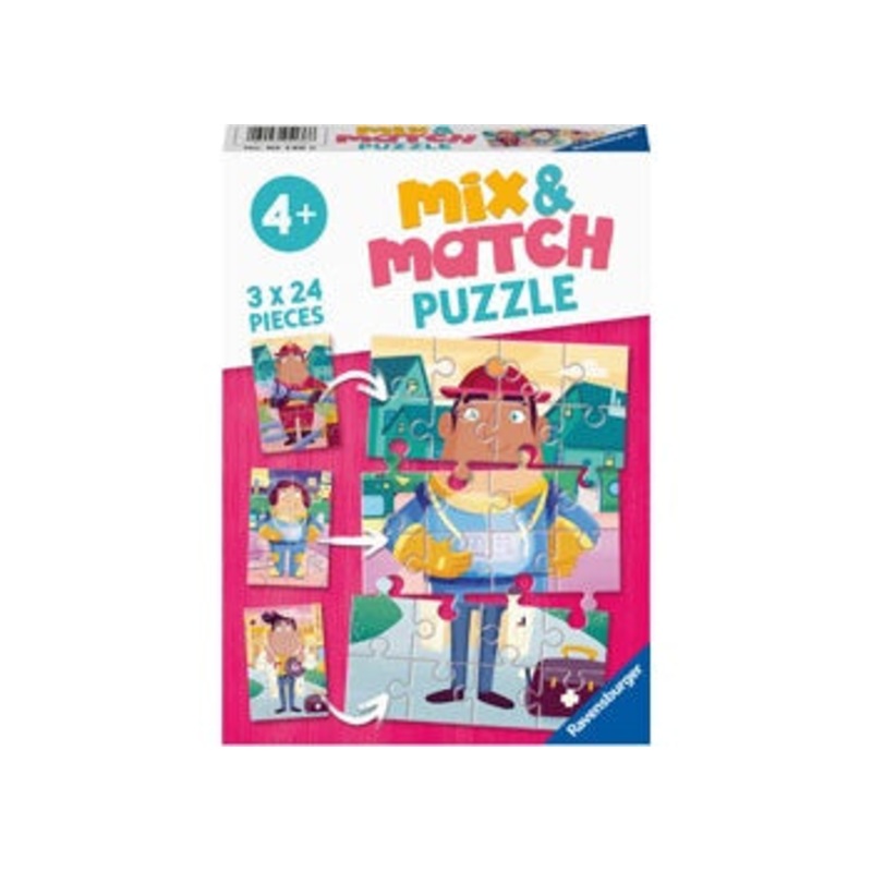 Ravensburger – Job Swap Mix & Match Puzzle 3x24pc