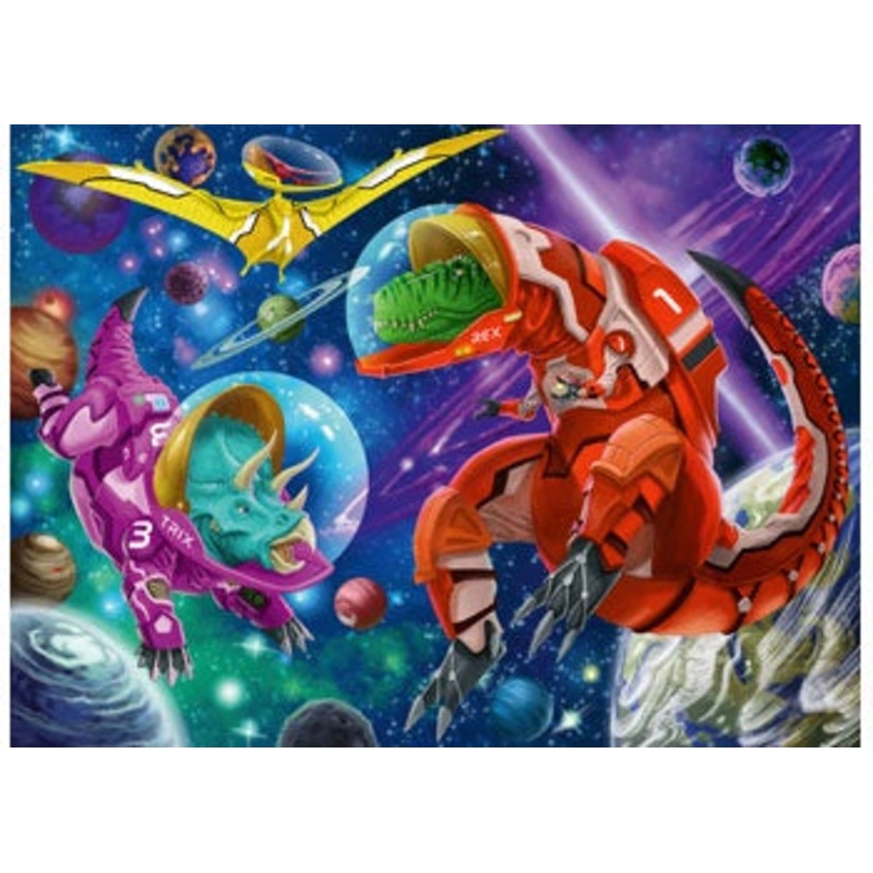 Space Dinosaurs Puzzle 200pc