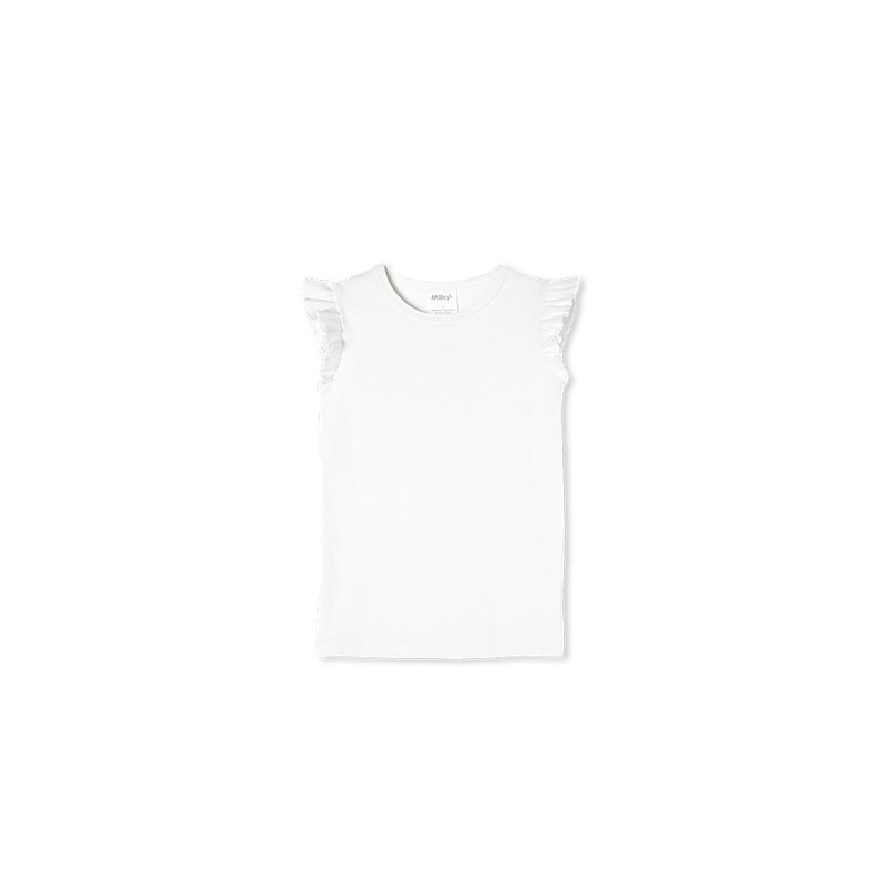 BABY FRILL SLEEVE RIB TEE