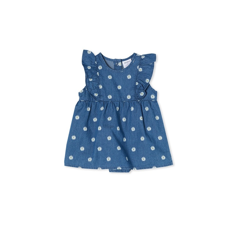 DAISY BABY DRESS – CHAMBRAY