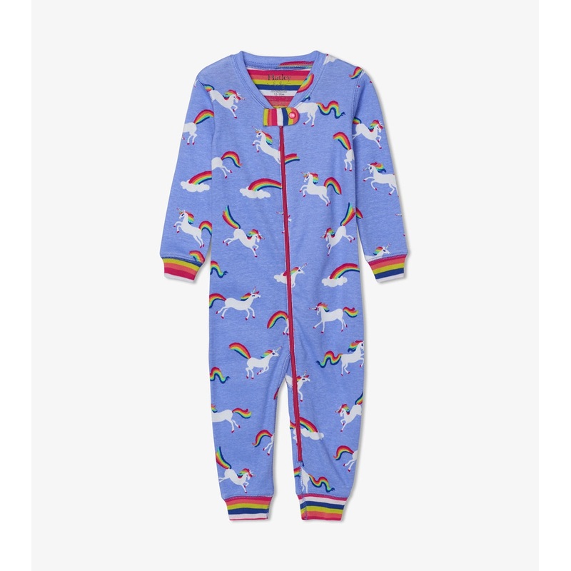 Rainbow Unicorns Organic Cotton Coverall