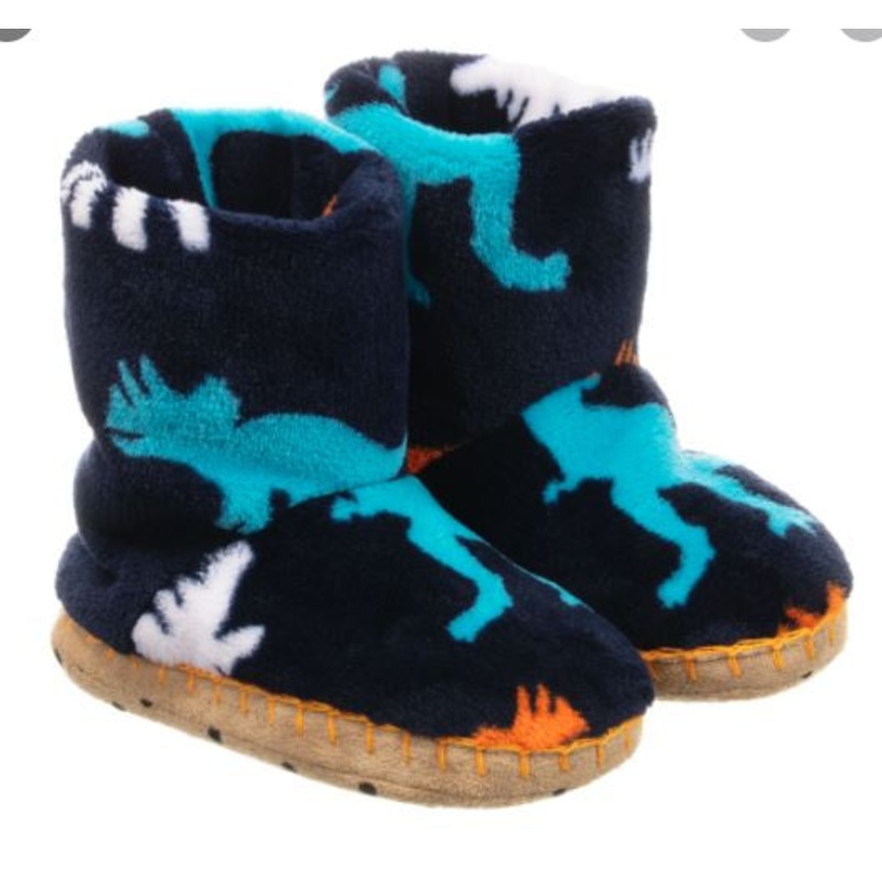 Silhouette Dinos Fleece Slippers