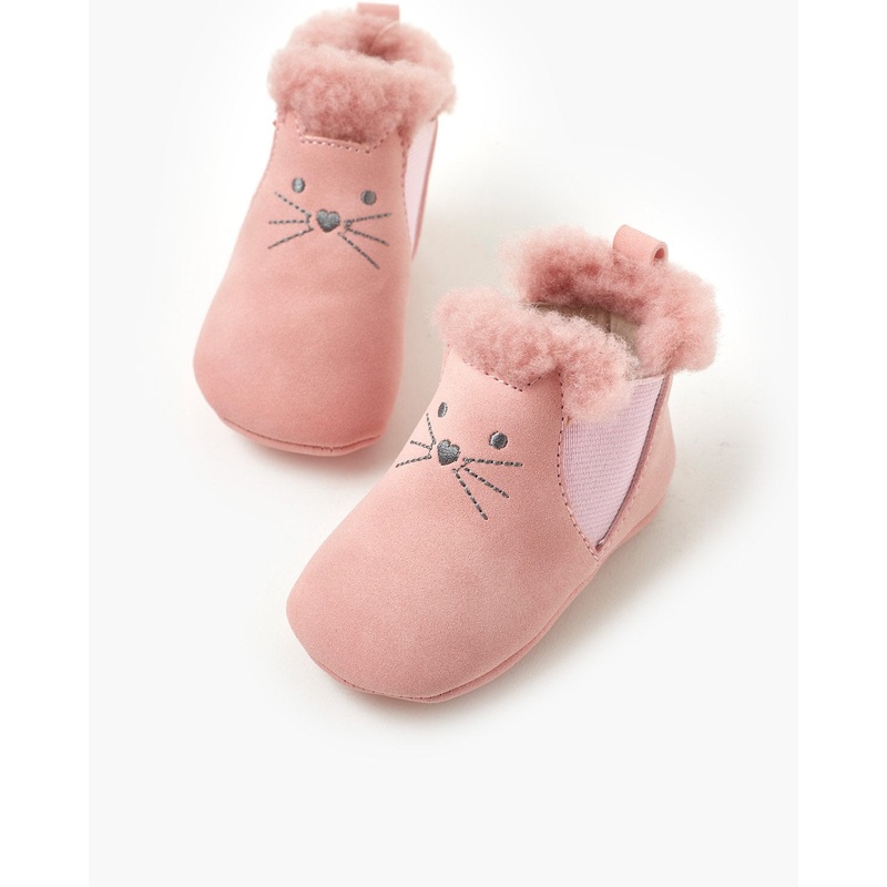 Tulip Bootie – Pale Pink