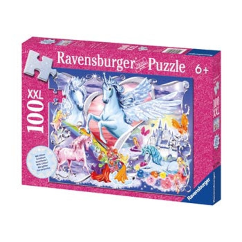 Amazing Unicorns Glitter Puzzle 100pc