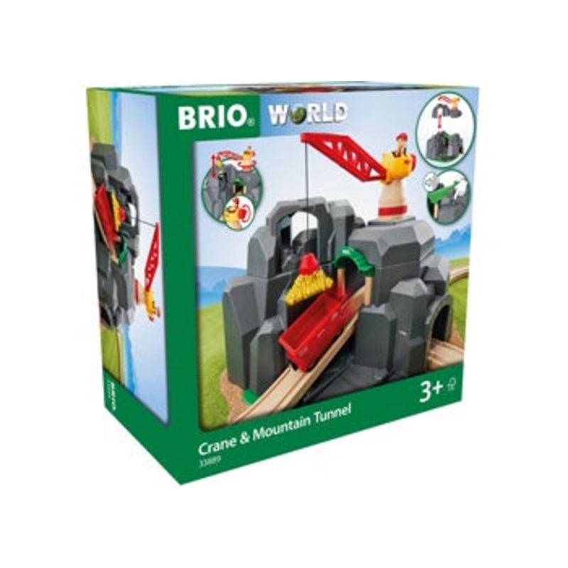 BRIO Tunnel – Crane and Mountain Tunnel, 7 pieces