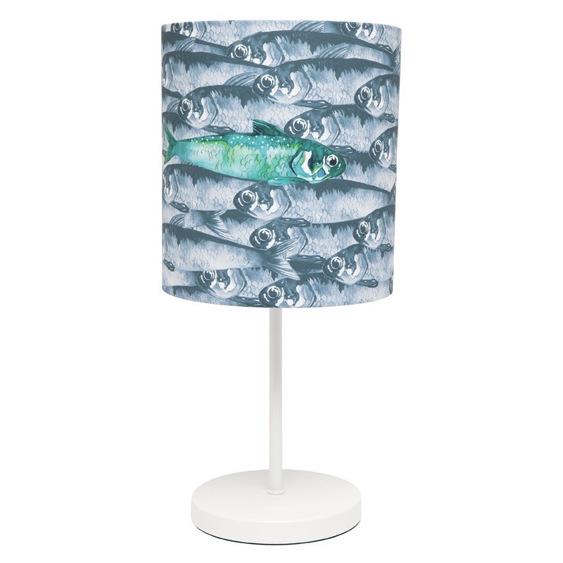 Fish school fabric lamp
