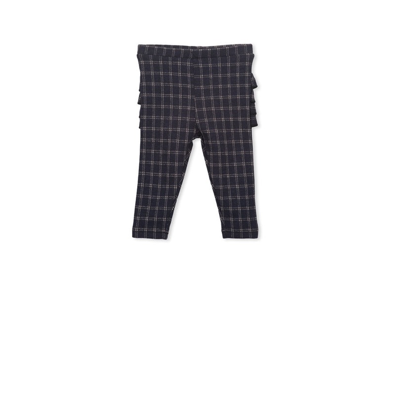 MILKY – CHECK FRILL LEGGING NAVY GOLD