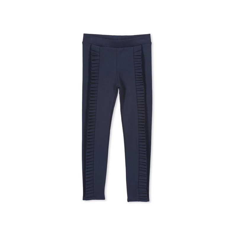 PONTE FRILL PANT NAVY