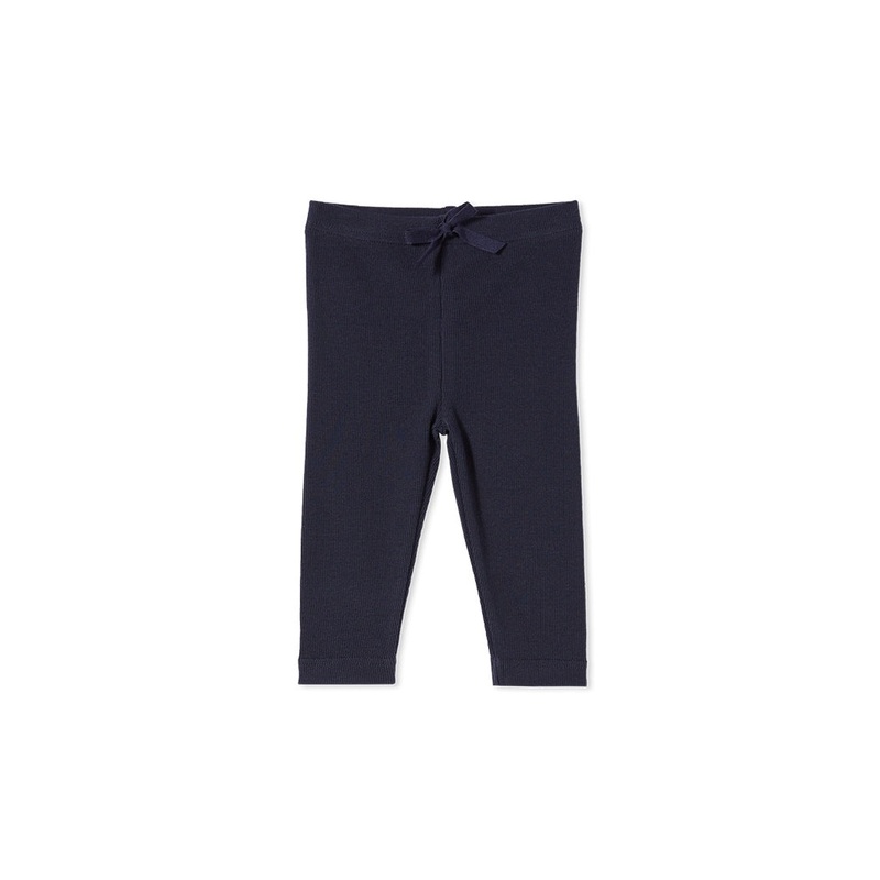 RIB BABY PANTS FRENCH NAVY