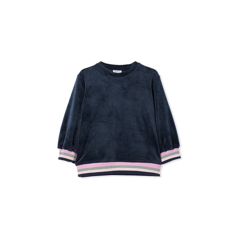 VELOUR TIPPING SWEAT TWILIGHT