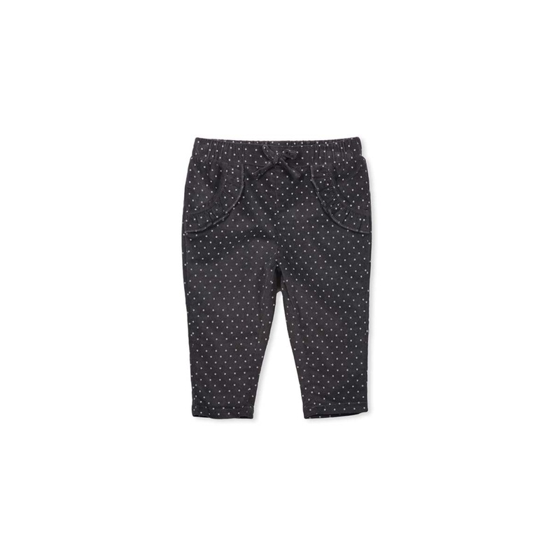 BABY CORD SPOT PANT GREY CORD