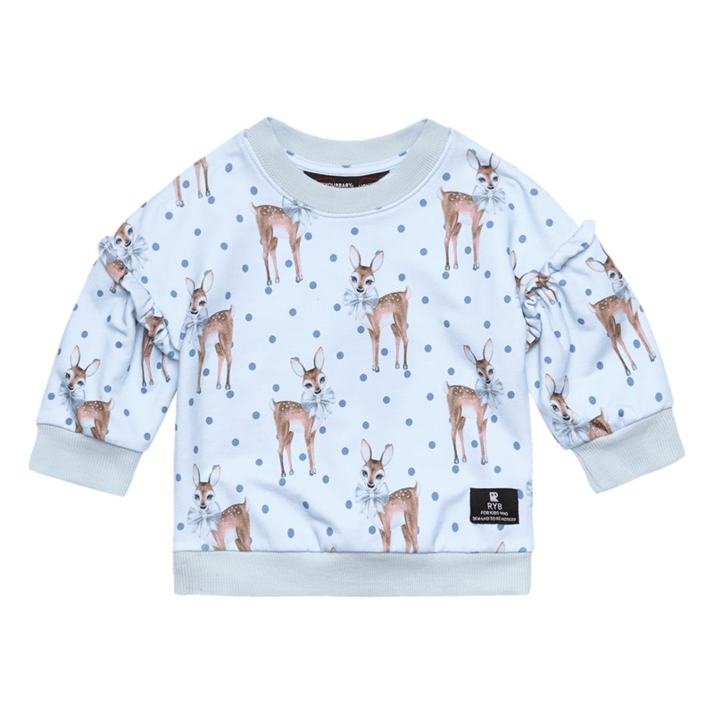 DEER HEART – PUFF SLEEVE SWEATSHIRT