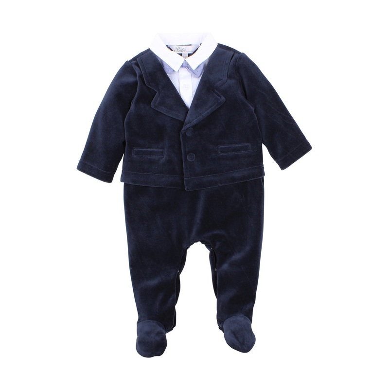 GEORGE SUIT ROMPER NAVY