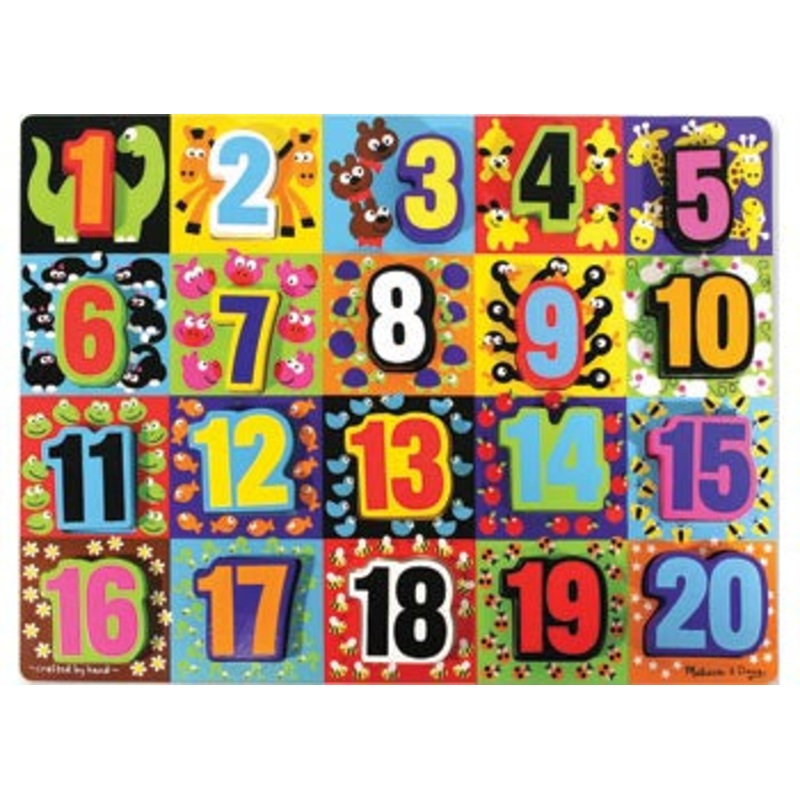 Jumbo Numbers Chunky Puzzle 20 Pieces