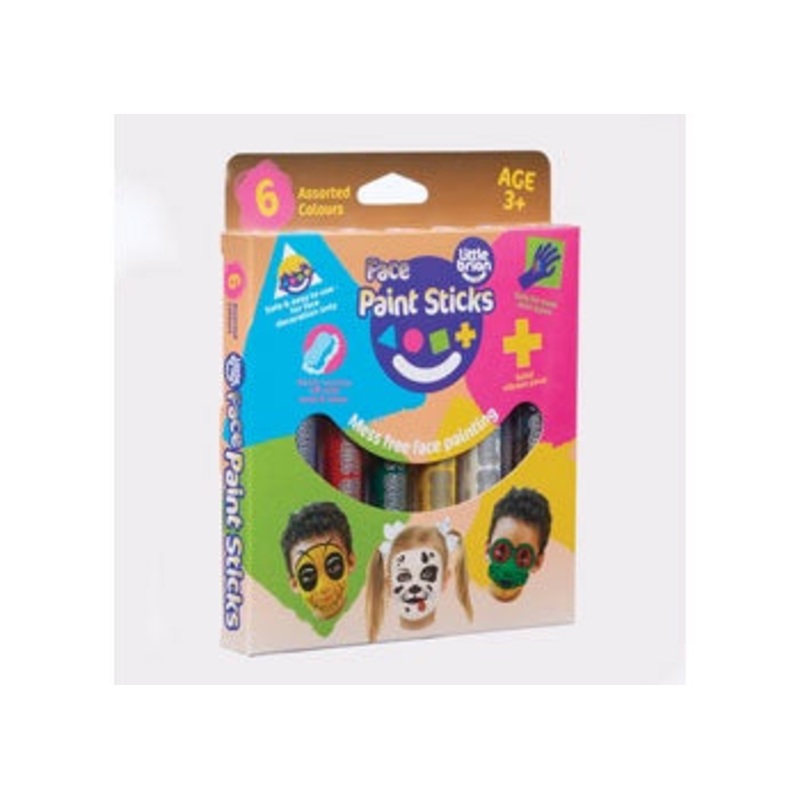 Little Brian Face Paint Sticks Classic 6 pk