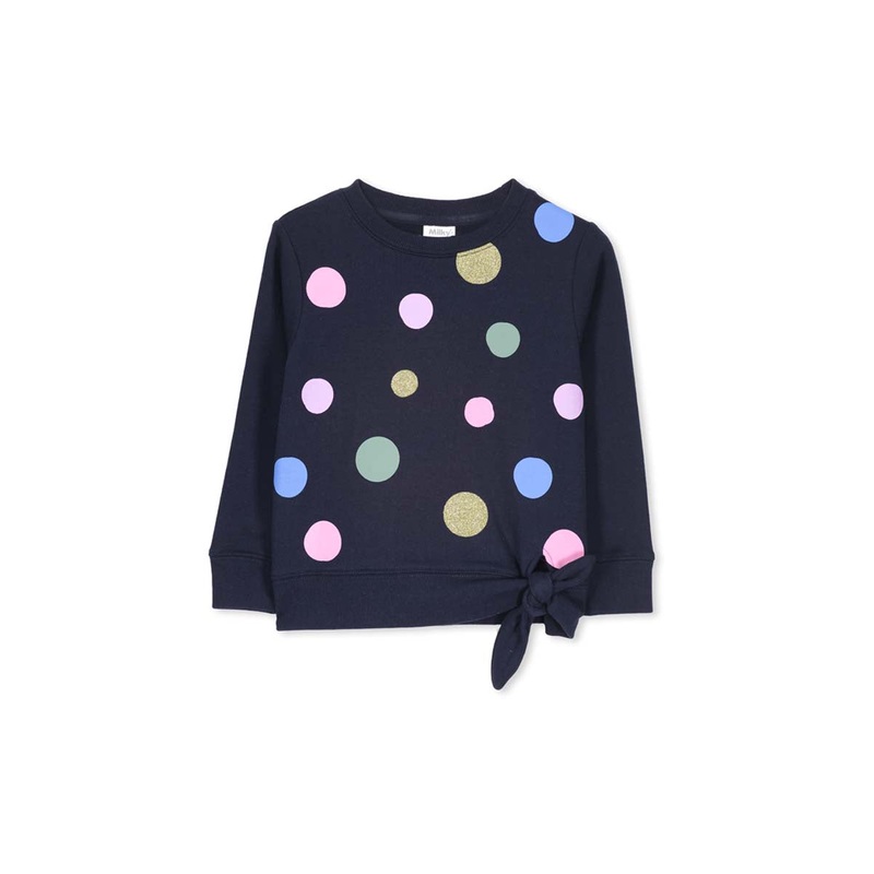 SPOTTY SWEAT NAVY