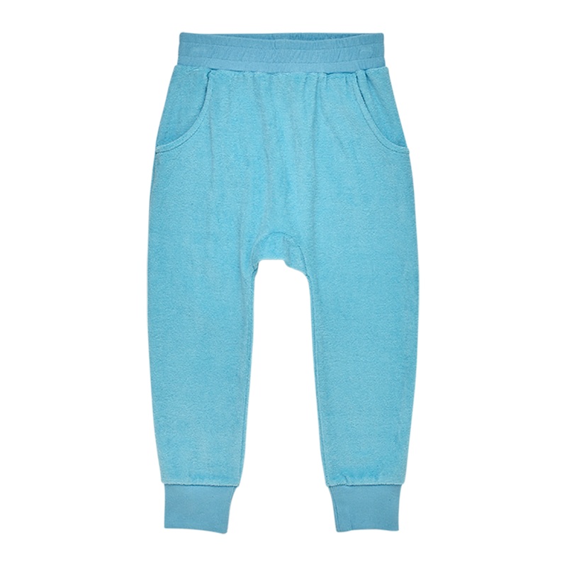 TERRY TOWELLING – TRACK PANTS BLUE