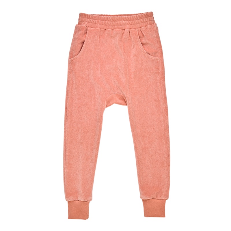 TERRY TOWELLING – TRACK PANTS MUSK PINK