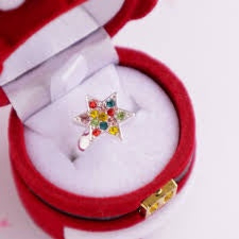 Christmas Lights Jewel Ring