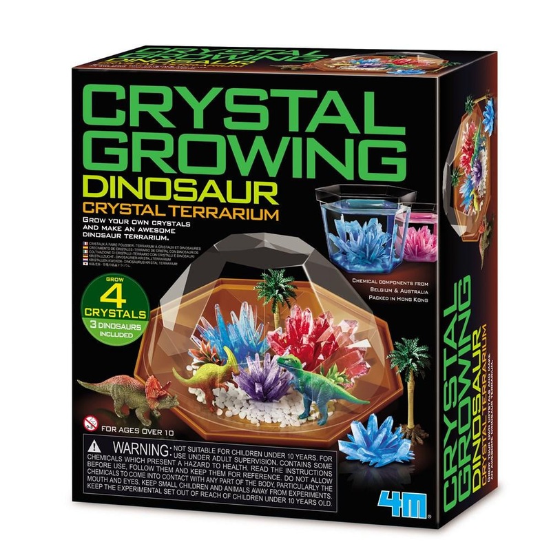 CRYSTAL GROWING – DINOSAUR CRYSTAL TERRARIUM