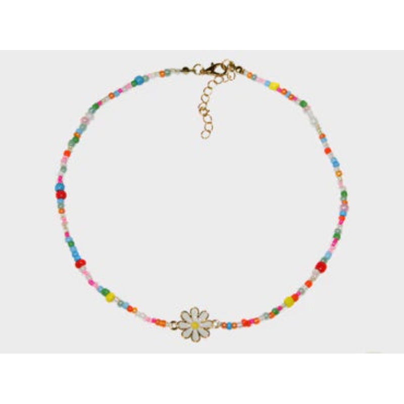 DAISY BEAD NECKLACE