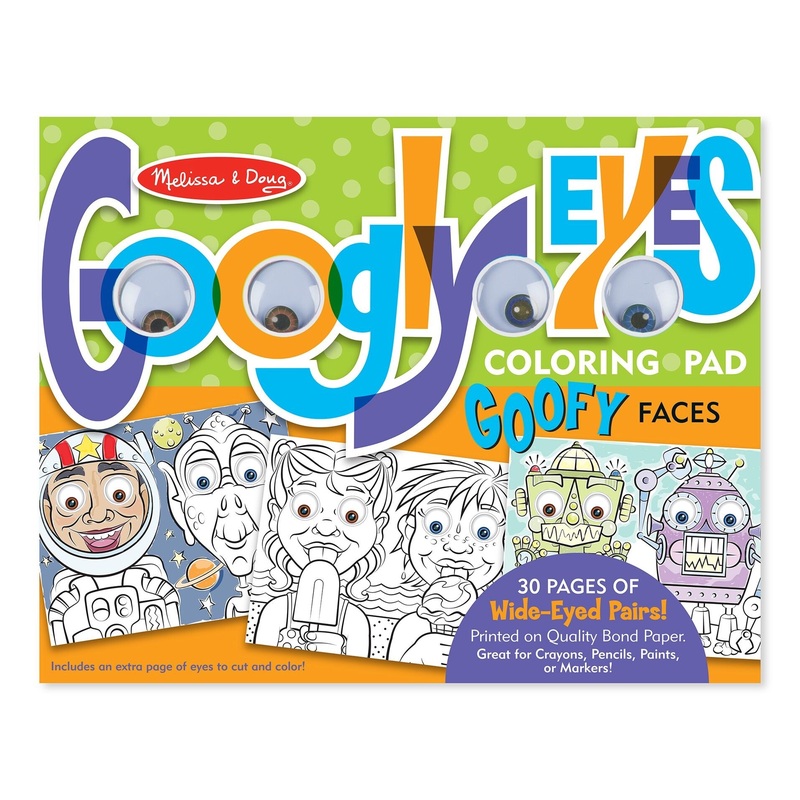 Googly Eyes Colouring Pad – Faces