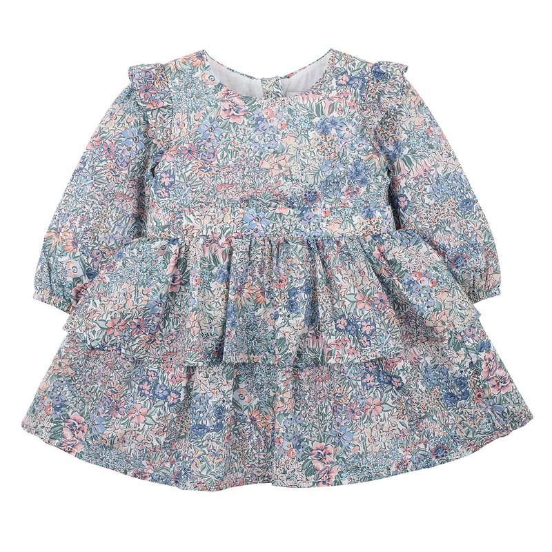 LIBERTY TIERED DRESS – CASTLE GARDEN