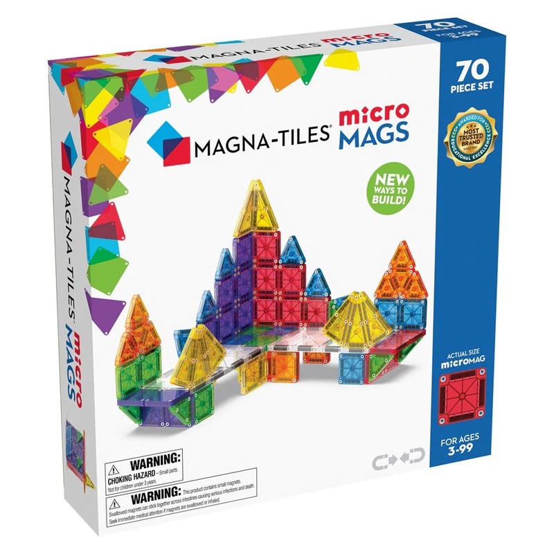 MAGNA-TILES – microMAGS – 70 Piece Set